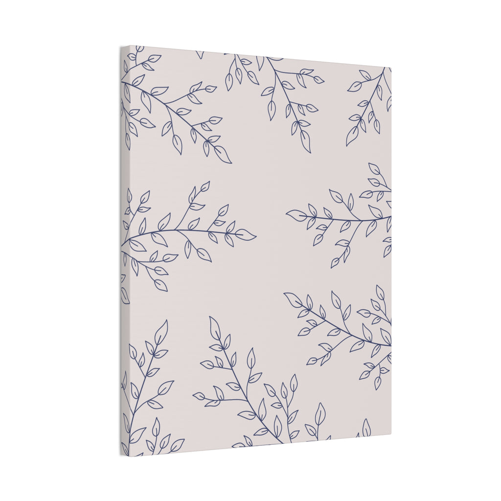 Floral Spiral Wall Canvas — Nude Stretched Canvas Art