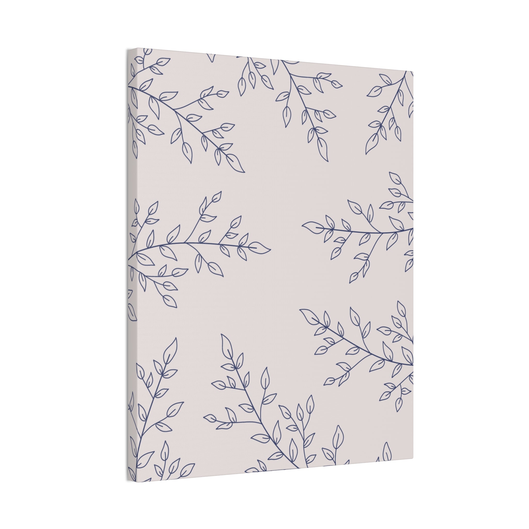 Floral Spiral Wall Canvas — Nude Stretched Canvas Art