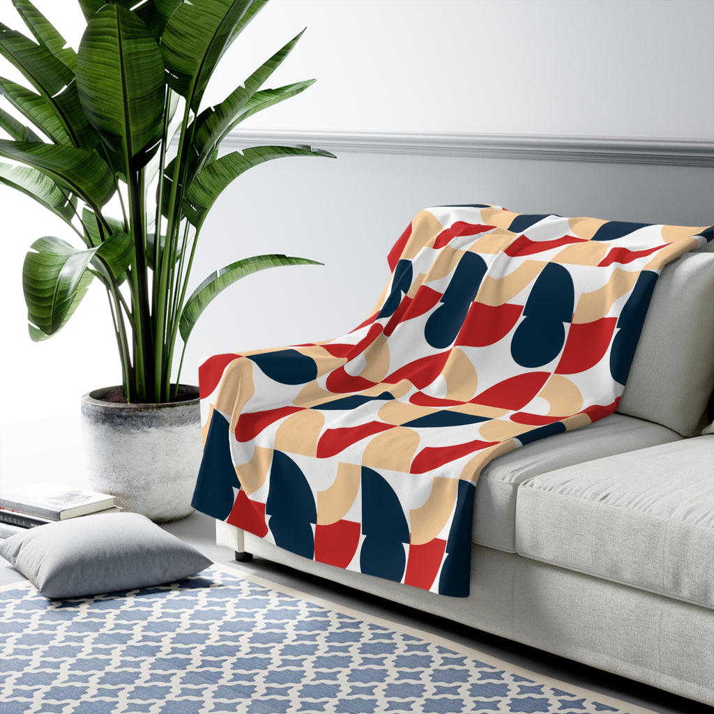 Golden Hour Soft Fleece Throw Blanket | Earthy Bohemian Blanket | Benivie