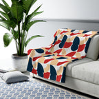 Golden Hour Soft Fleece Throw Blanket | Earthy Bohemian Blanket | Benivie