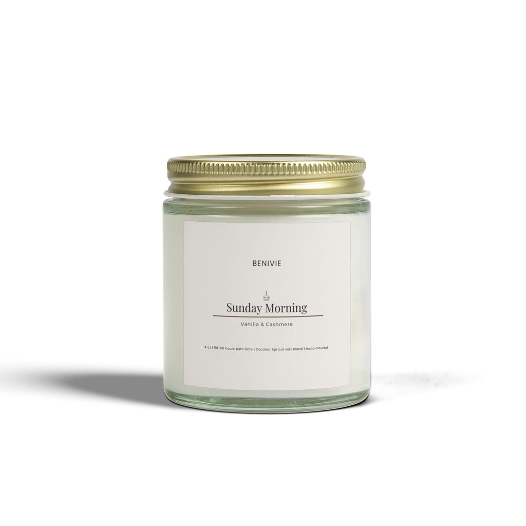 Sunday Morning Candle | Vanilla & Cashmere | Cozy Home Candle | Benivie