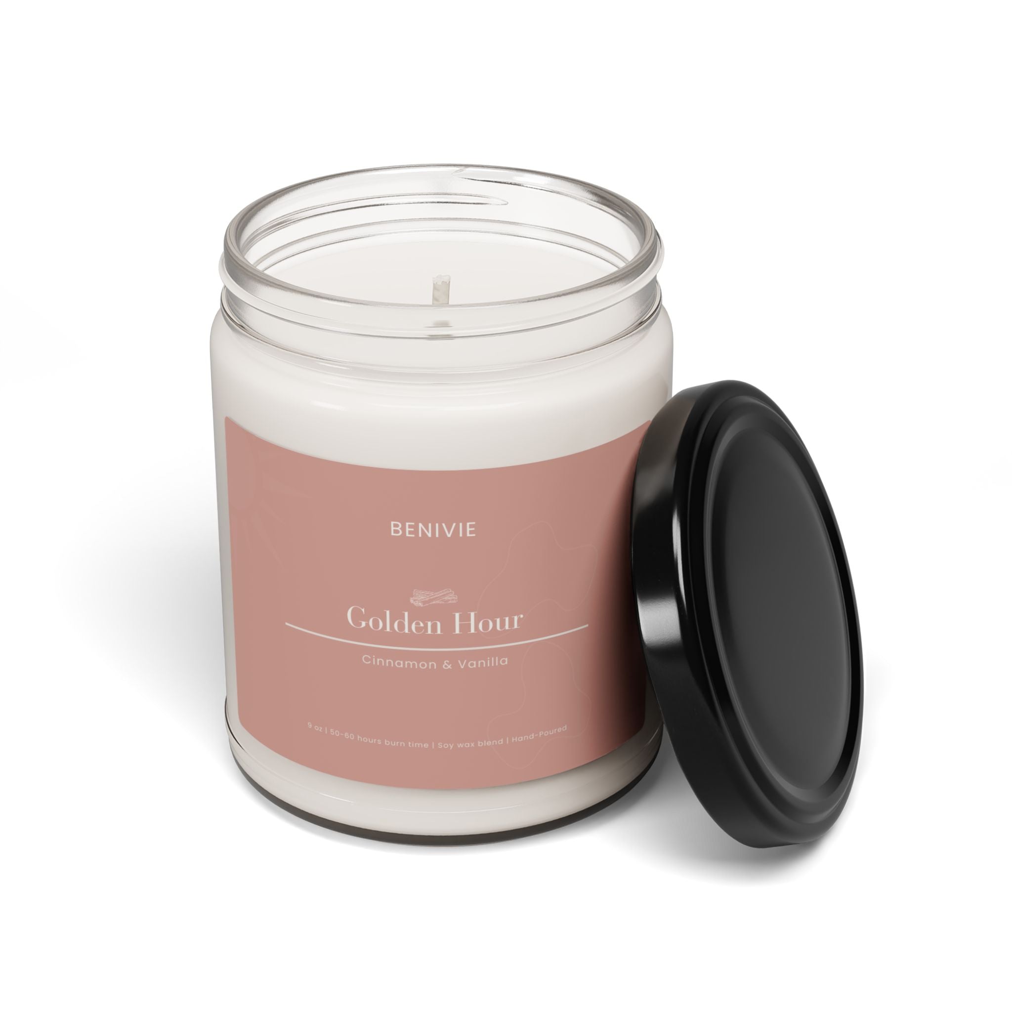 Golden Hour Candle | Cinnamon & Vanilla | Sunset Candle | Benivie