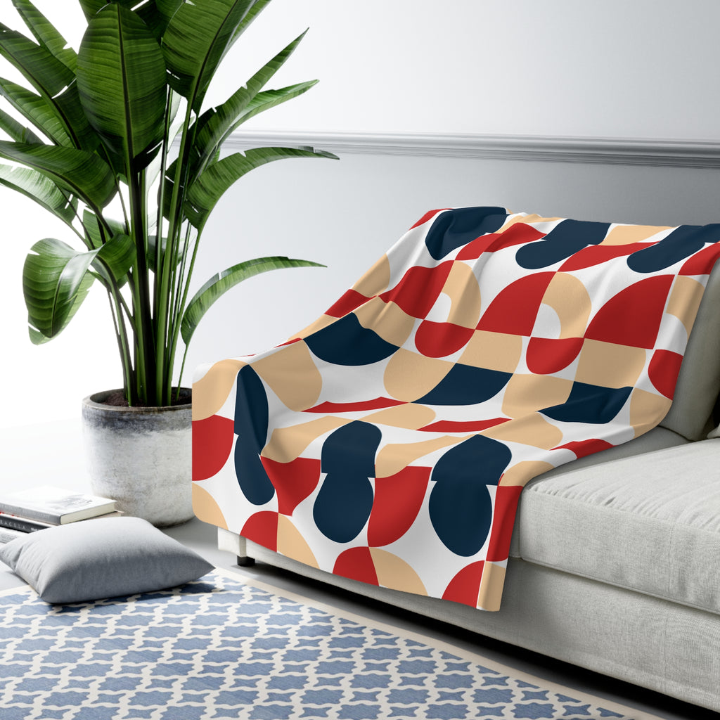 Golden Hour Soft Fleece Throw Blanket | Earthy Bohemian Blanket | Benivie