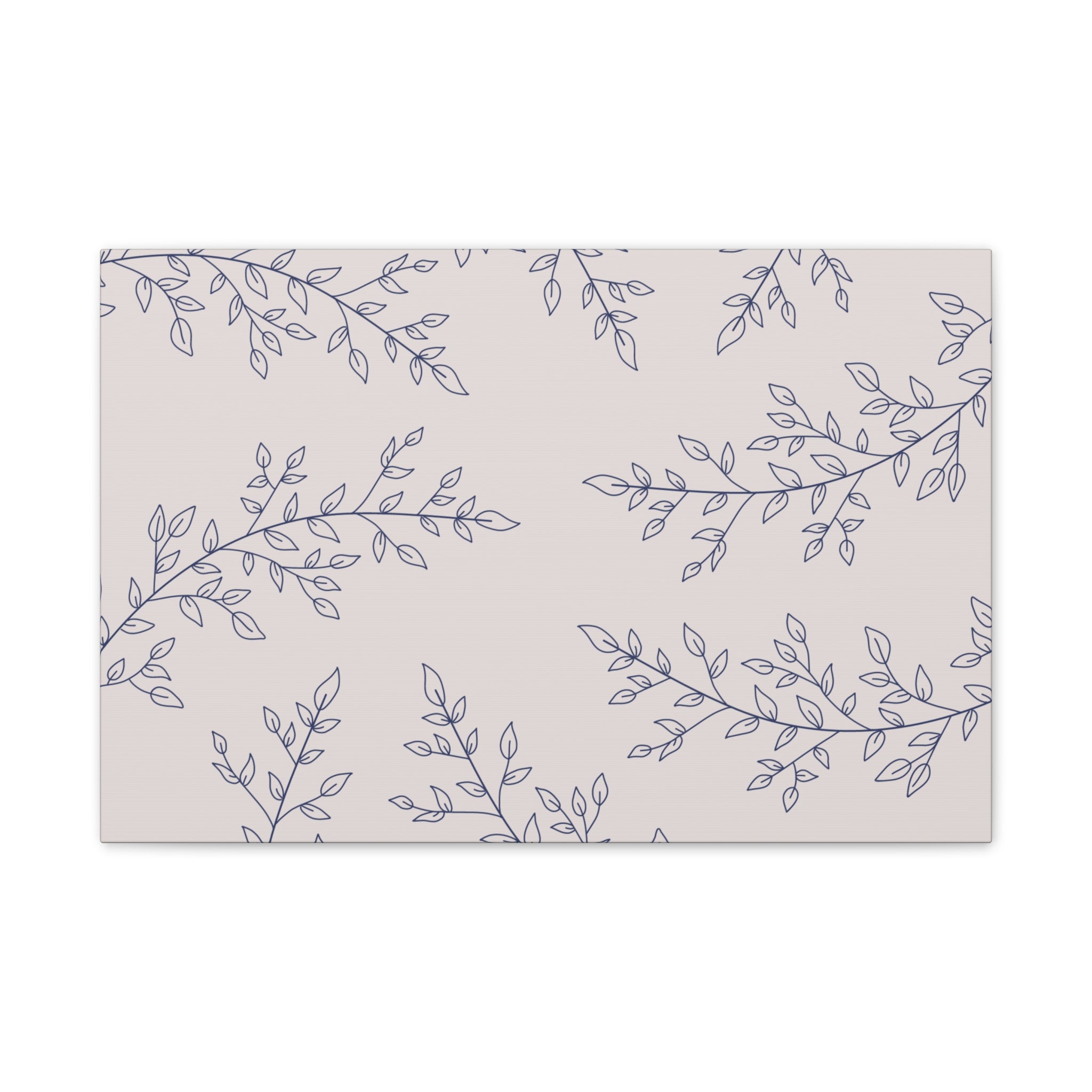 Floral Spiral Wall Canvas — Nude Stretched Canvas Art