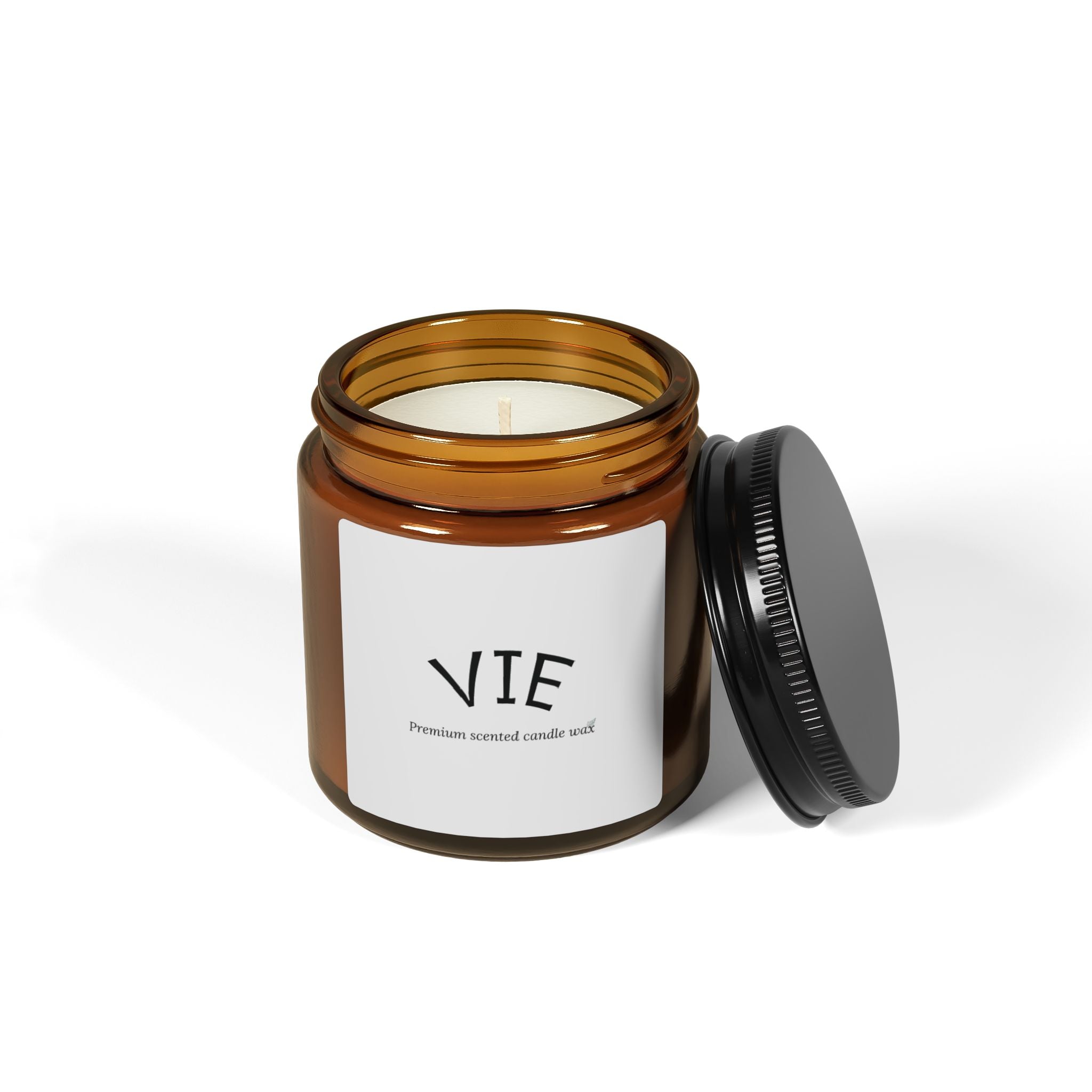 Premium Amber ‘VIE’ Scented Soy Candle