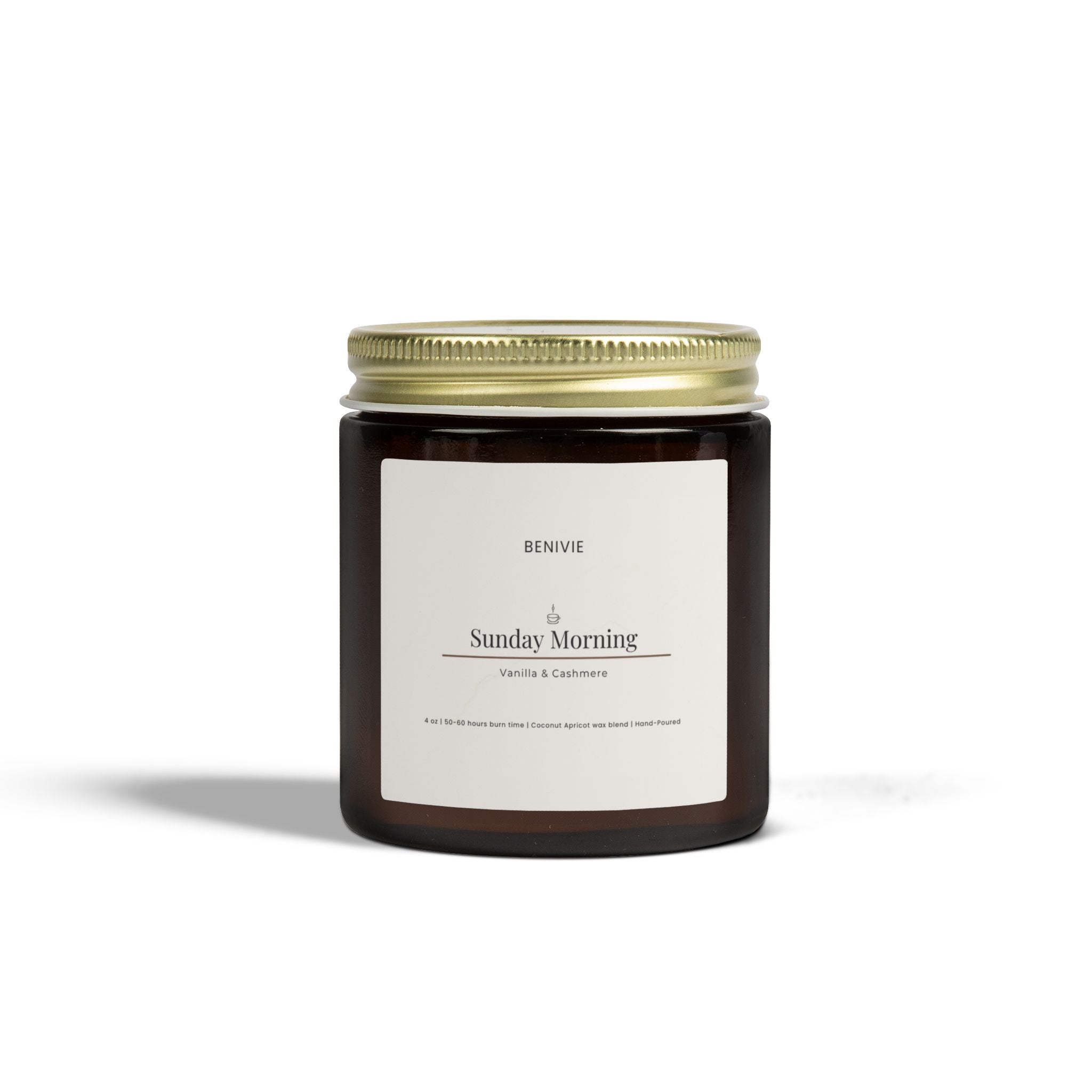 Sunday Morning Candle | Vanilla & Cashmere | Cozy Home Candle | Benivie