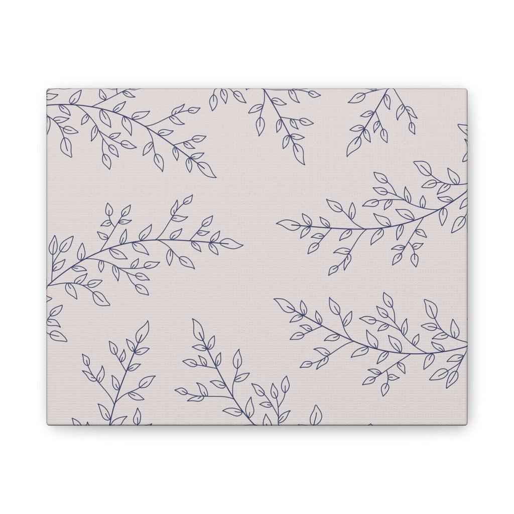 Floral Spiral Wall Canvas — Nude Stretched Canvas Art