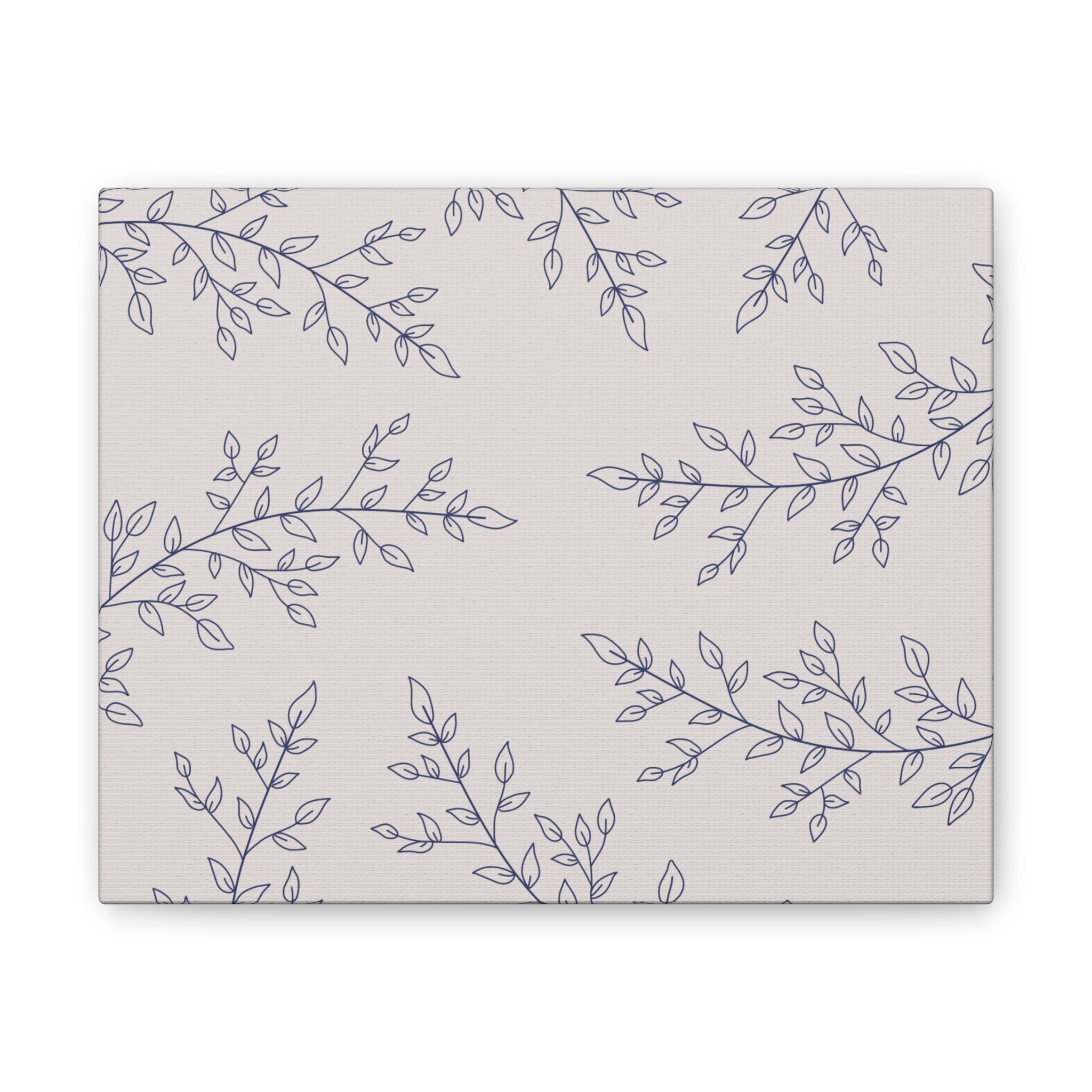 Floral Spiral Wall Canvas — Nude Stretched Canvas Art