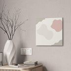 Abstract Pastel Shapes Canvas Art — Minimal Organic Wall Decor