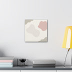 Abstract Pastel Shapes Canvas Art — Minimal Organic Wall Decor