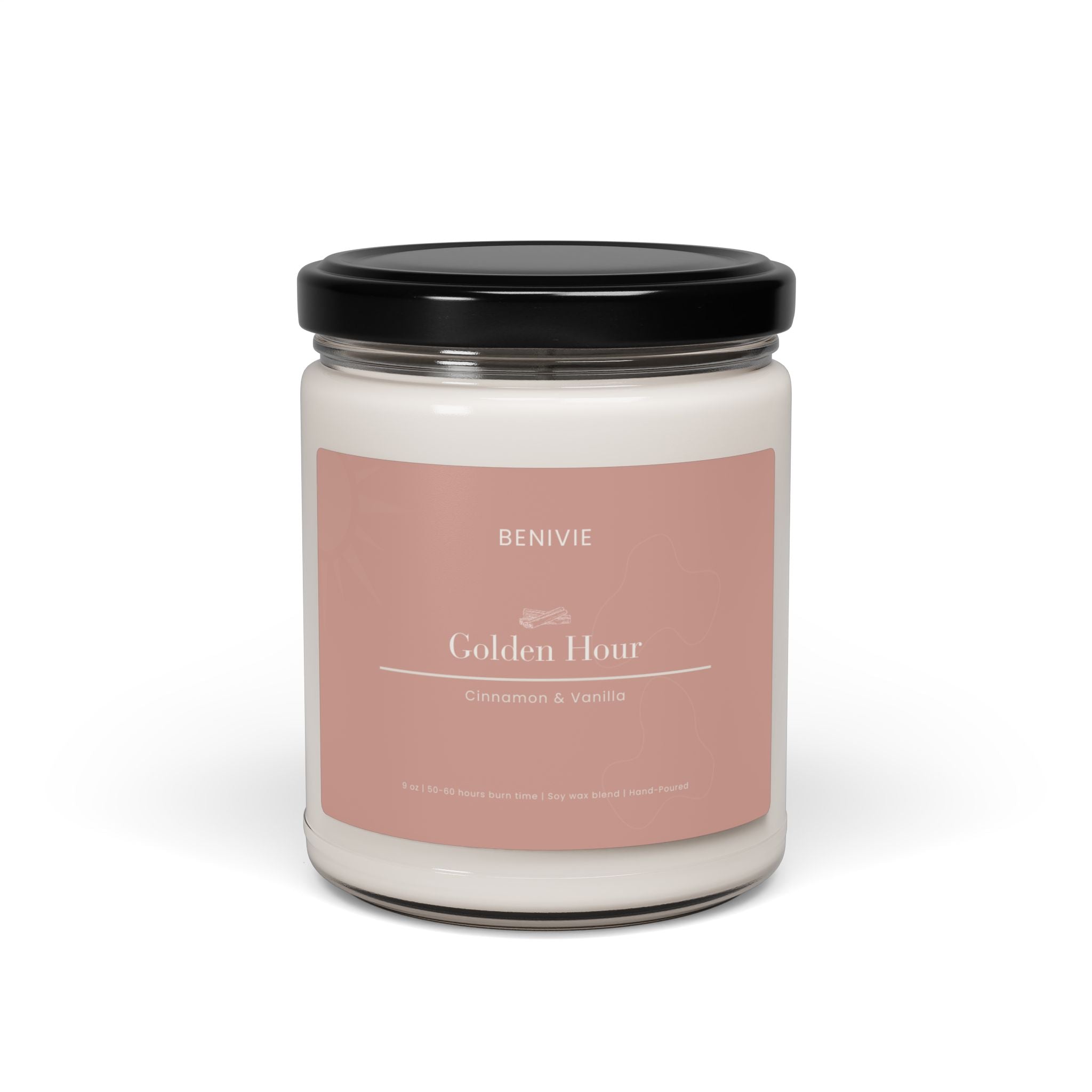 Golden Hour Candle | Cinnamon & Vanilla | Sunset Candle | Benivie