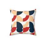 Golden Hour Retro Arc Faux Suede Pillow | Earthy Bohemian Pillow | Benivie