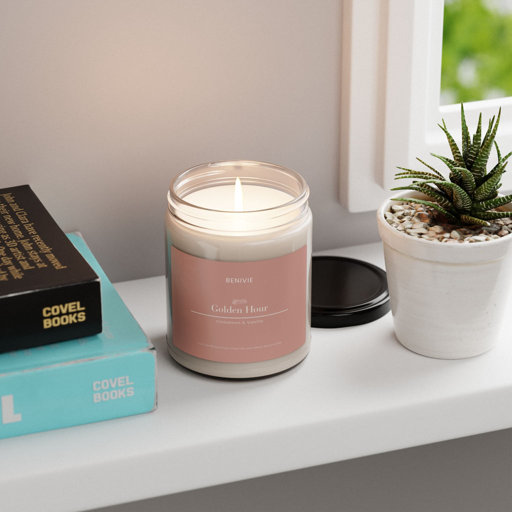 Golden Hour Candle | Cinnamon & Vanilla | Sunset Candle | Benivie