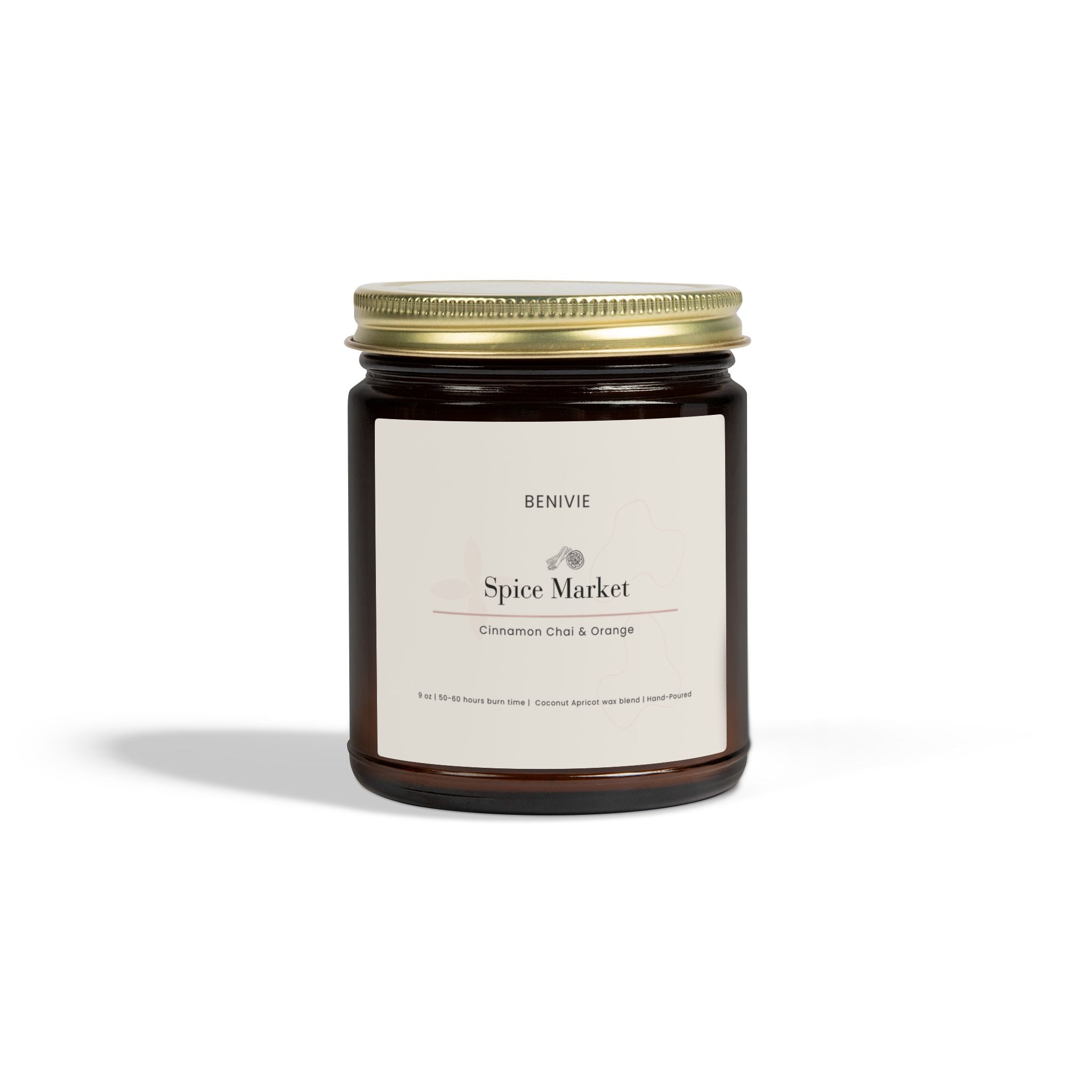 Spice Market Candle | Cinnamon Chai | Warm Spice Candle | Benivie