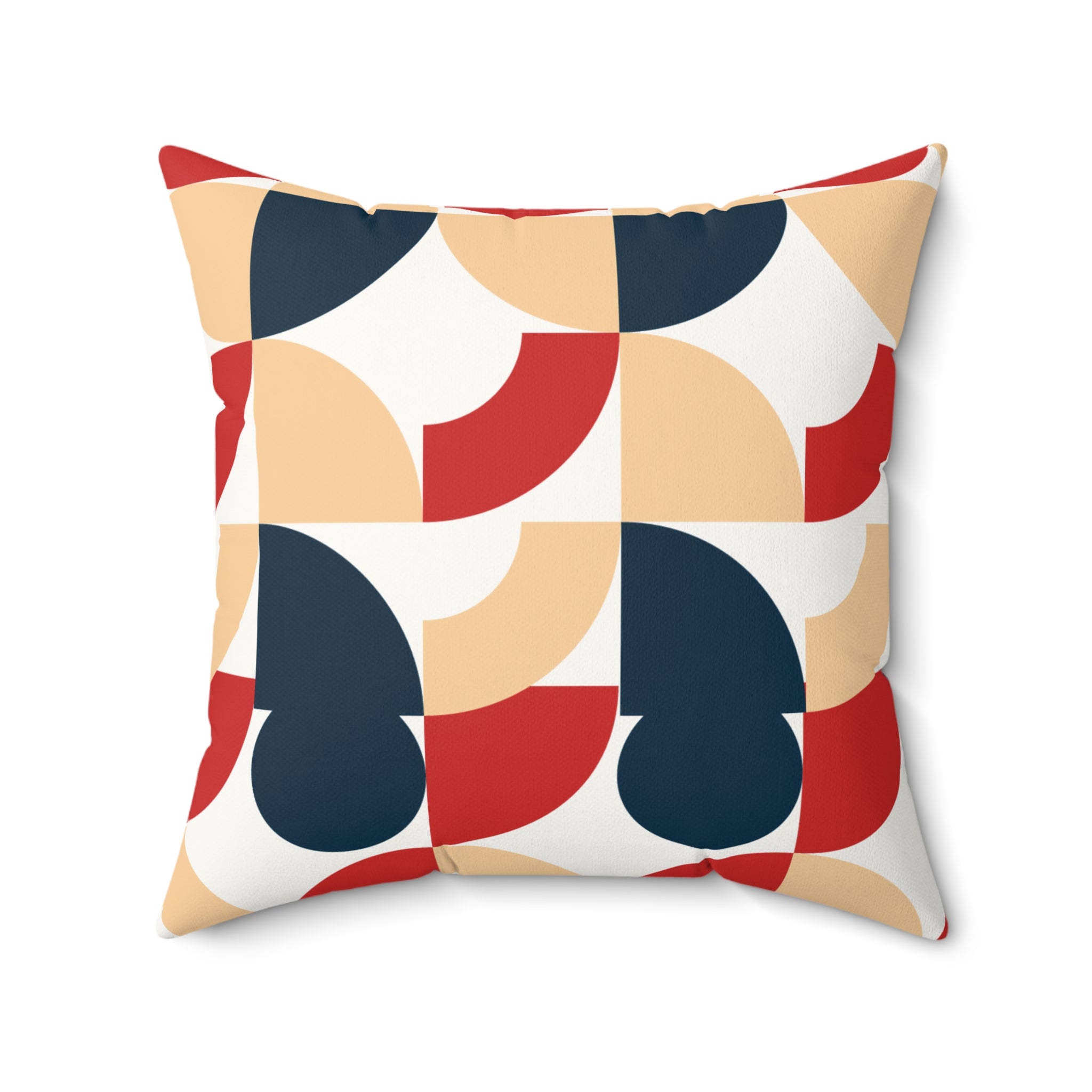 Golden Hour Retro Arc Faux Suede Pillow | Earthy Bohemian Pillow | Benivie