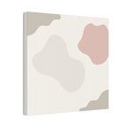 Abstract Pastel Shapes Canvas Art — Minimal Organic Wall Decor