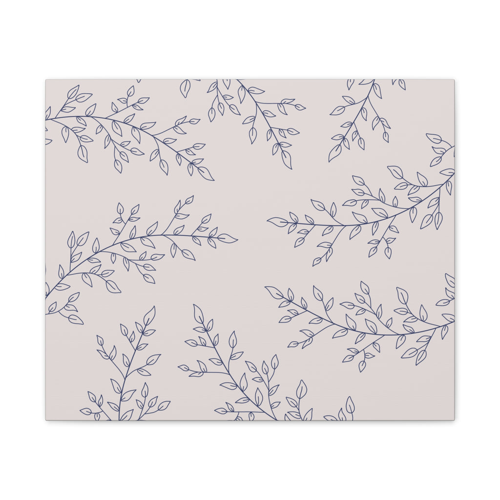 Floral Spiral Wall Canvas — Nude Stretched Canvas Art