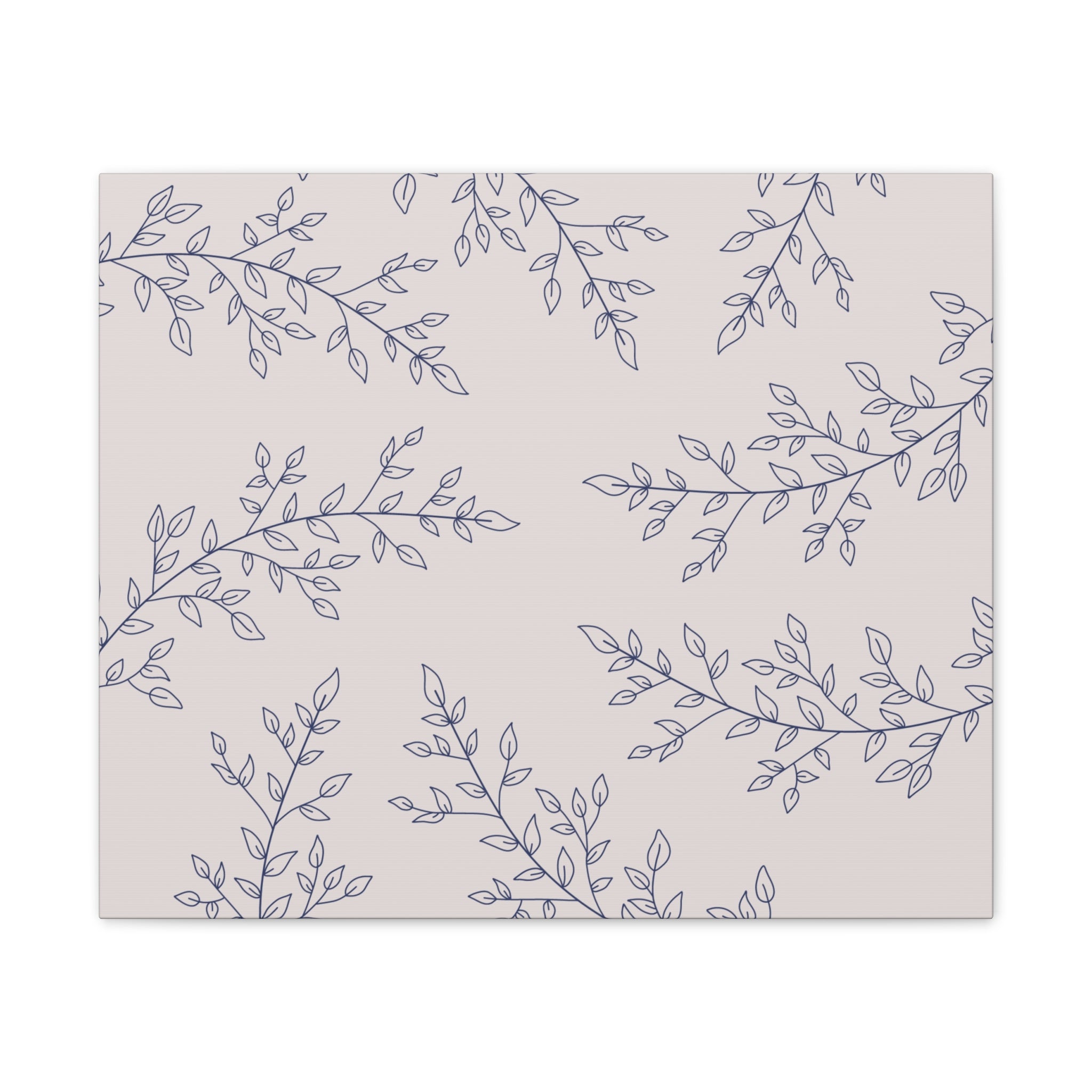 Floral Spiral Wall Canvas — Nude Stretched Canvas Art