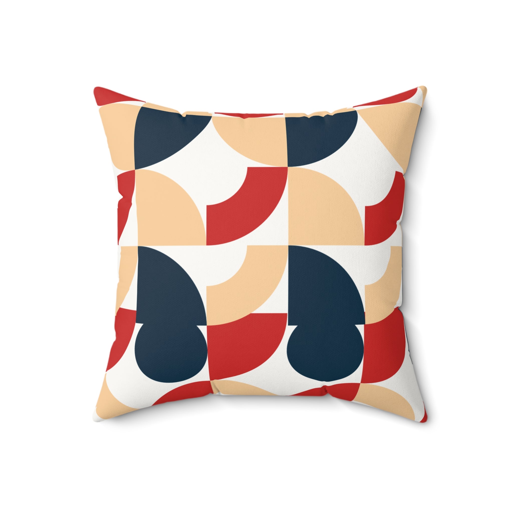 Golden Hour Retro Arc Faux Suede Pillow | Earthy Bohemian Pillow | Benivie