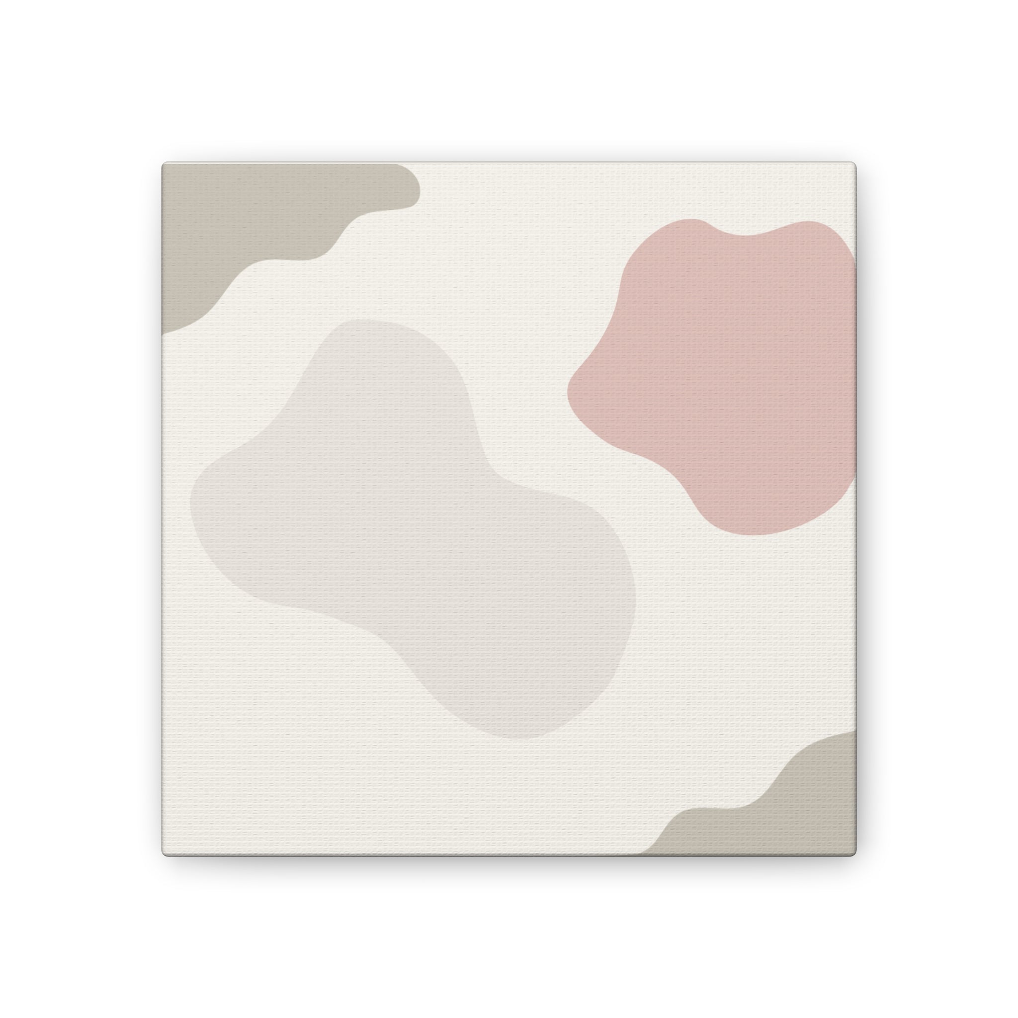 Abstract Pastel Shapes Canvas Art — Minimal Organic Wall Decor