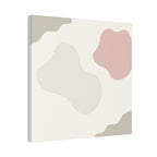 Abstract Pastel Shapes Canvas Art — Minimal Organic Wall Decor