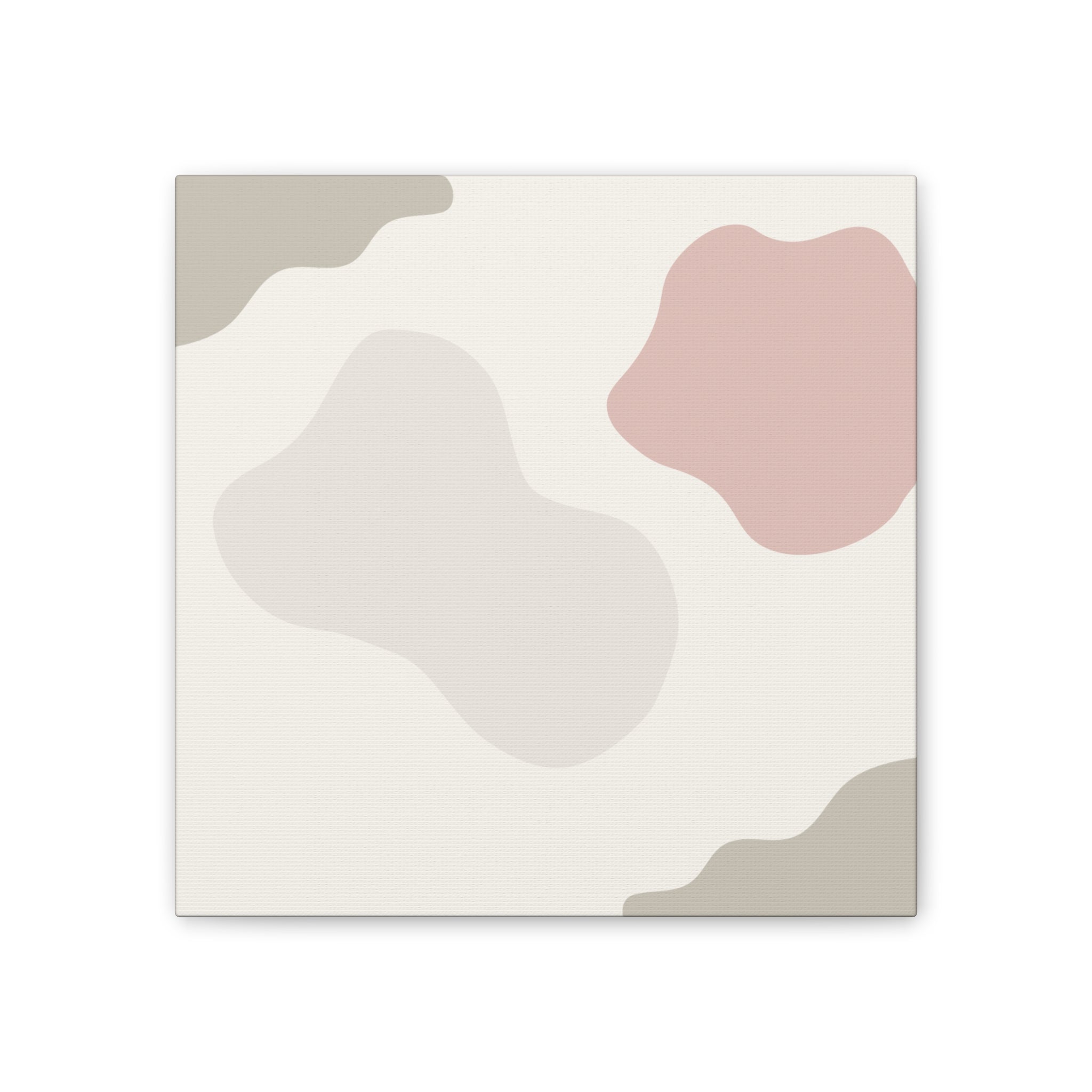Abstract Pastel Shapes Canvas Art — Minimal Organic Wall Decor