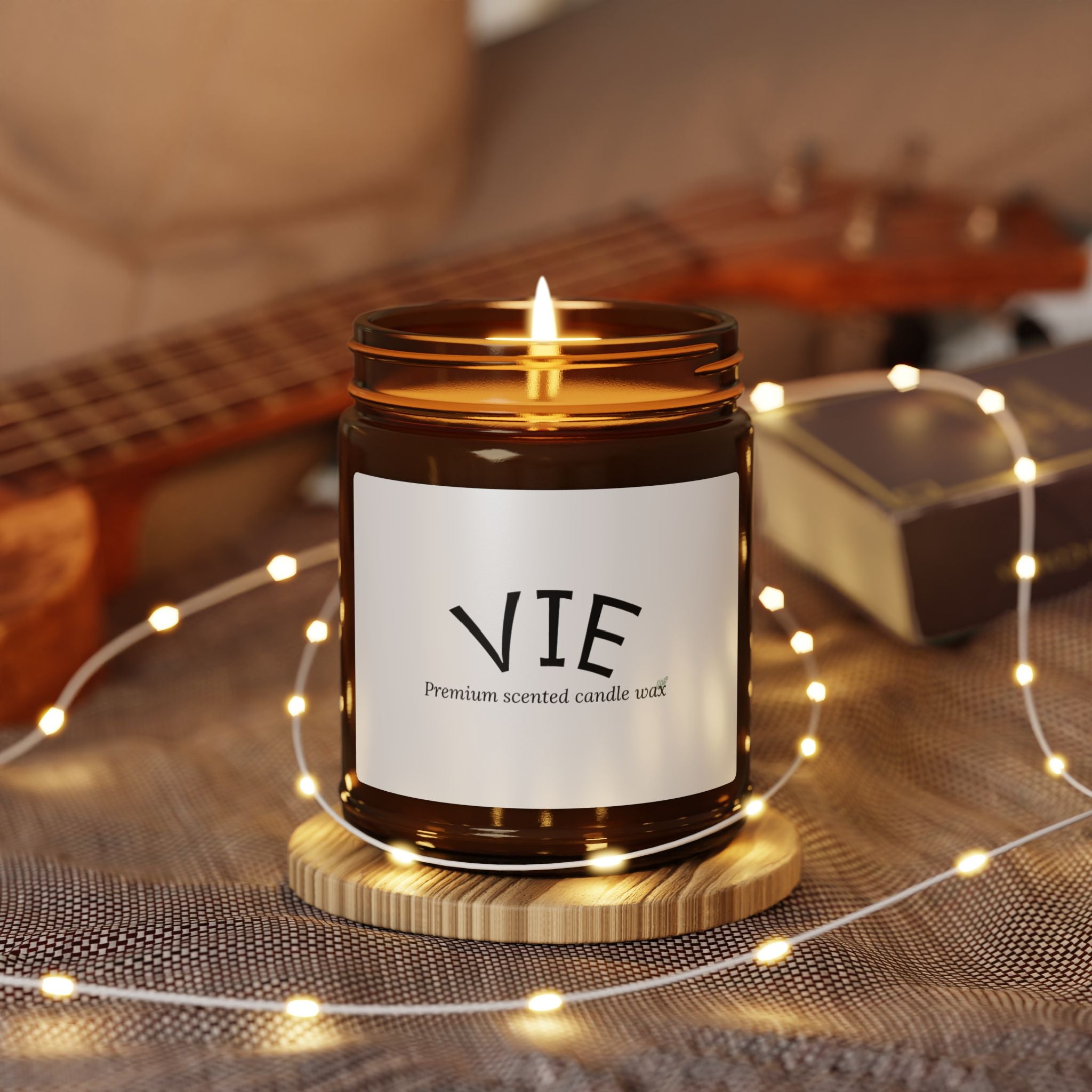 Premium Amber ‘VIE’ Scented Soy Candle