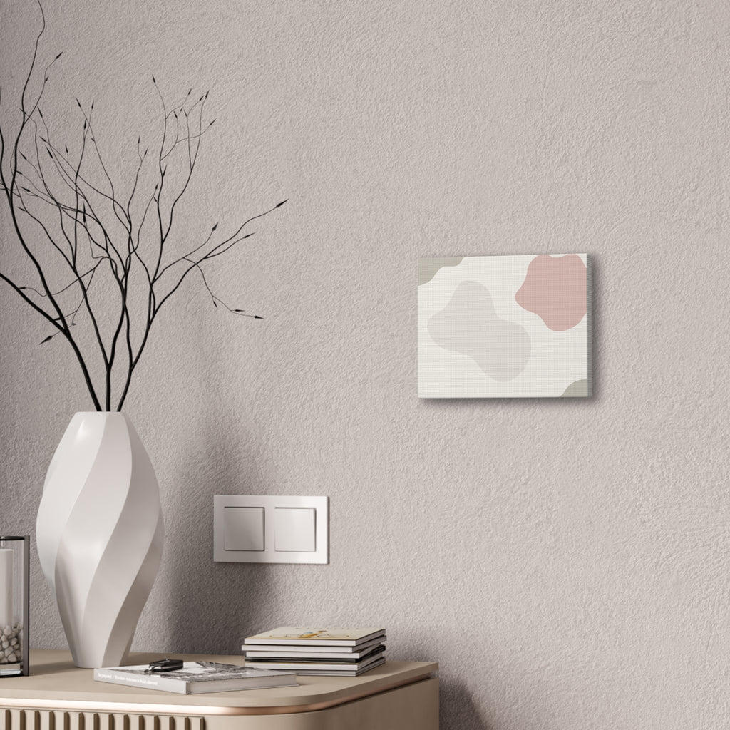 Abstract Pastel Shapes Canvas Art — Minimal Organic Wall Decor
