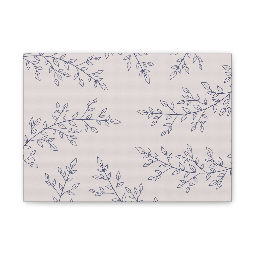 Floral Spiral Wall Canvas — Nude Stretched Canvas Art