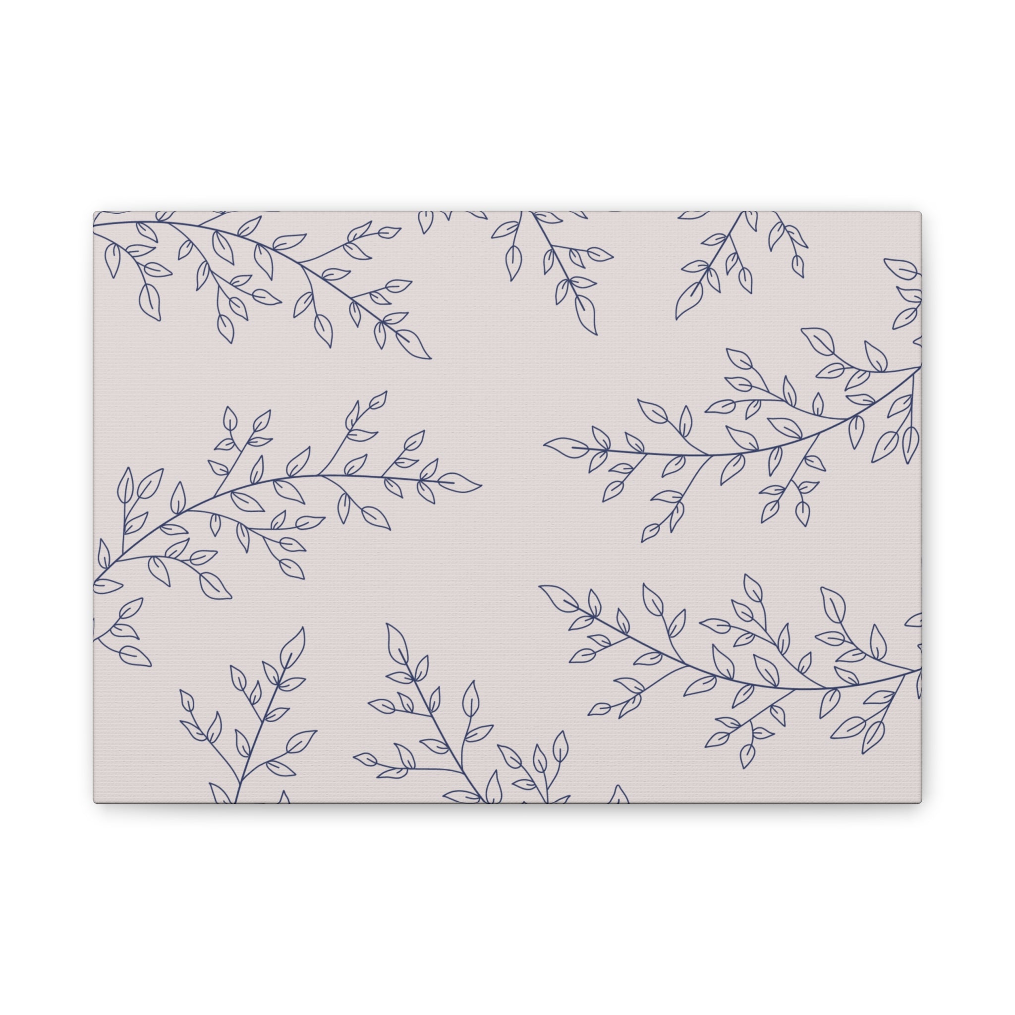 Floral Spiral Wall Canvas — Nude Stretched Canvas Art