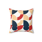 Golden Hour Retro Arc Faux Suede Pillow | Earthy Bohemian Pillow | Benivie