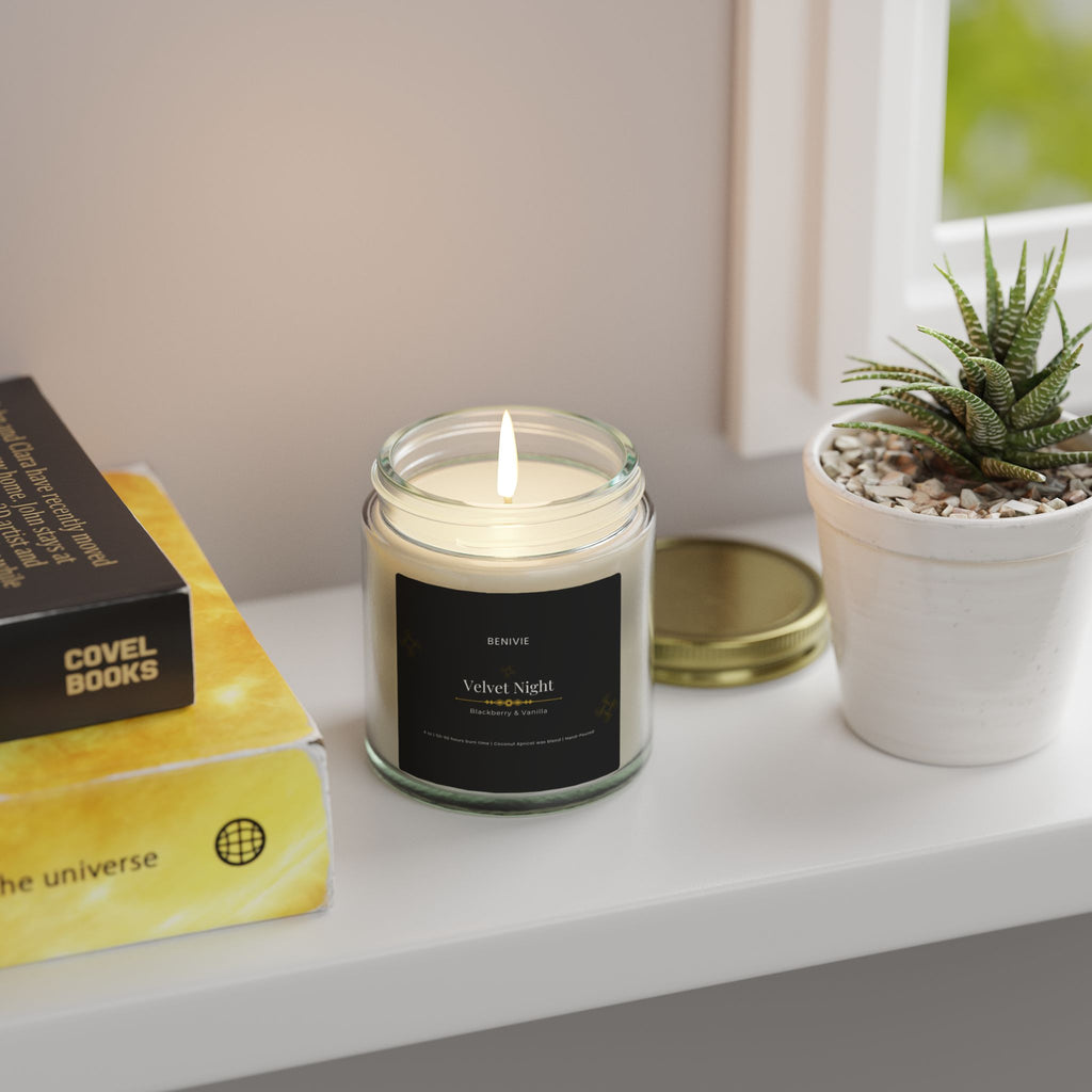 Velvet Night Candle | Blackberry Vanilla | Luxury Home Candle | Benivie