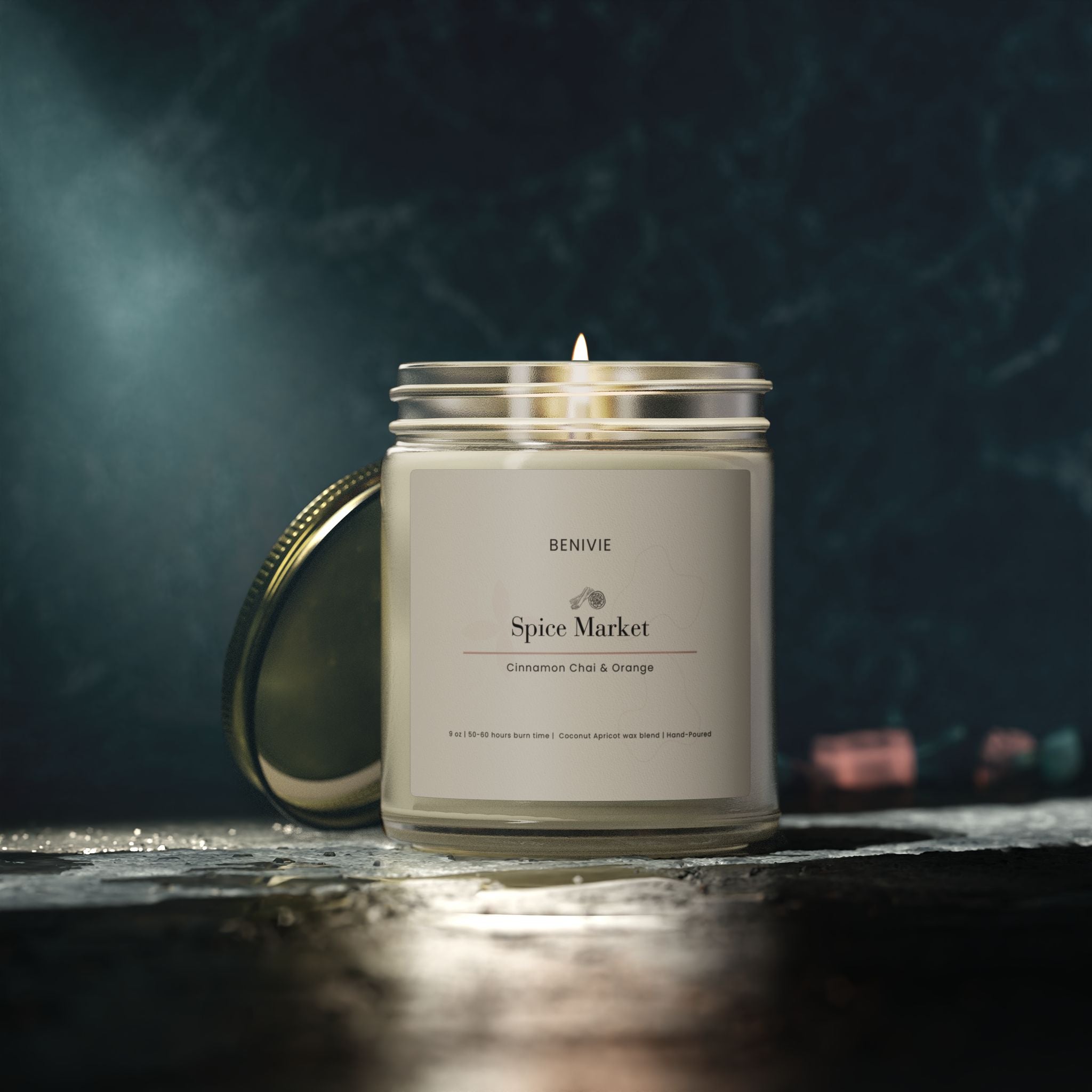 Spice Market Candle | Cinnamon Chai | Warm Spice Candle | Benivie