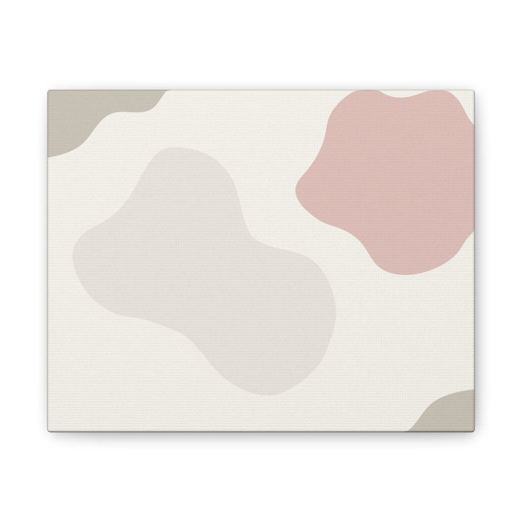 Abstract Pastel Shapes Canvas Art — Minimal Organic Wall Decor
