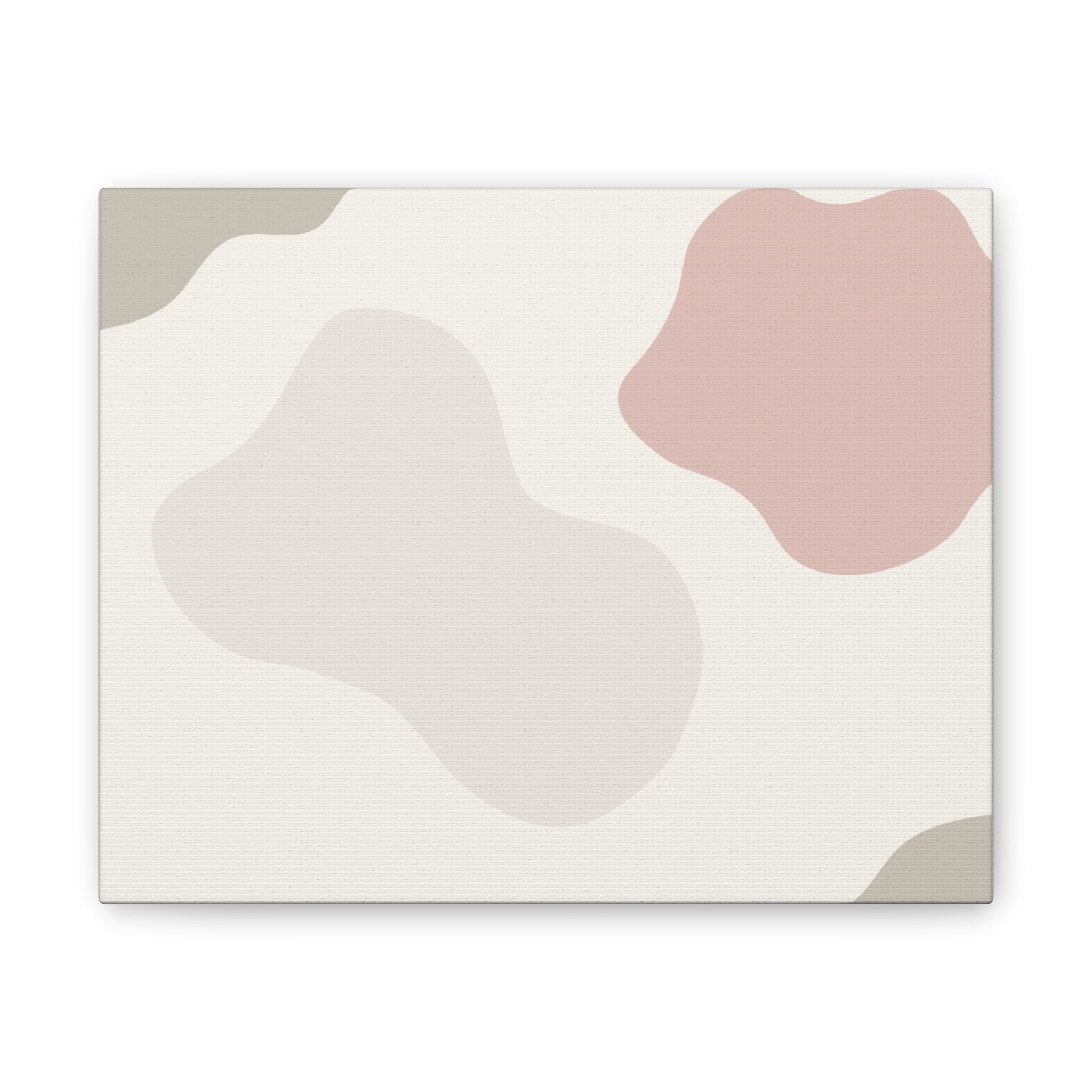 Abstract Pastel Shapes Canvas Art — Minimal Organic Wall Decor