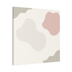 Abstract Pastel Shapes Canvas Art — Minimal Organic Wall Decor