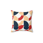 Golden Hour Retro Arc Faux Suede Pillow | Earthy Bohemian Pillow | Benivie