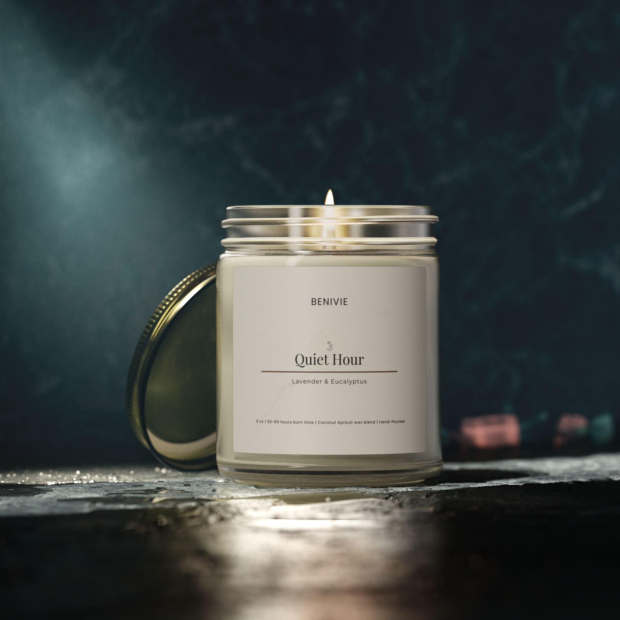 Quiet Hour Candle | Lavender & Eucalyptus | Benivie